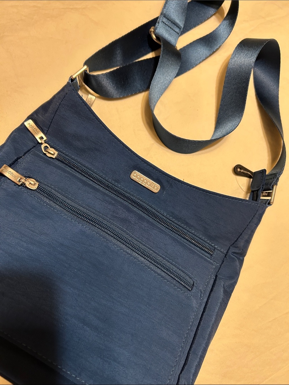 Baggallini Deep Blue Nylon Crossbody Bag - Picture 3 of 12